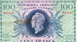 100 francs Marianne type 1943