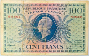 100 francs Marianne type 1943