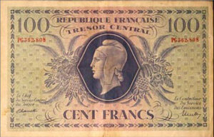 100 francs Marianne type 1943