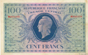 100 francs Marianne type 1943