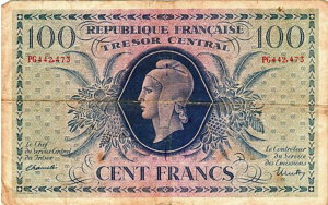 100 francs Marianne type 1943