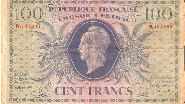 100 francs Marianne type 1943