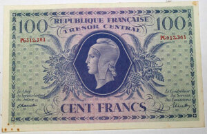 100 francs Marianne type 1943