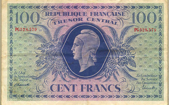 100 francs Marianne type 1943