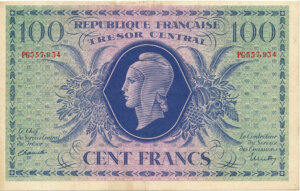 100 francs Marianne type 1943