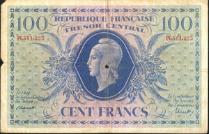 100 francs Marianne type 1943