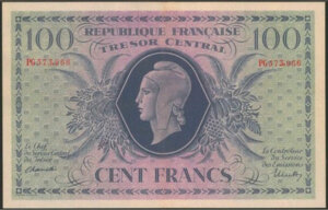 100 francs Marianne type 1943