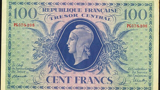 100 francs Marianne type 1943