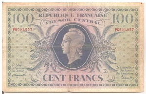 100 francs Marianne type 1943