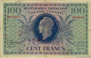 100 francs Marianne type 1943