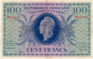 100 francs Marianne type 1943