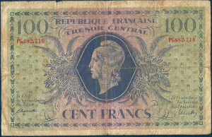 100 francs Marianne type 1943