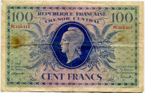 100 francs Marianne type 1943