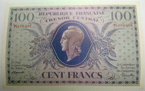 100 francs Marianne type 1943