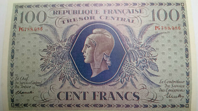 100 francs Marianne type 1943