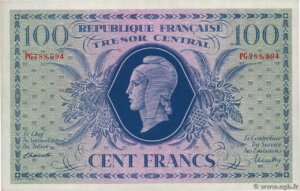 100 francs Marianne type 1943