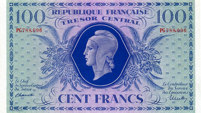 100 francs Marianne type 1943