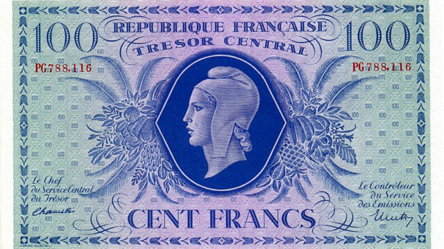 100 francs Marianne type 1943