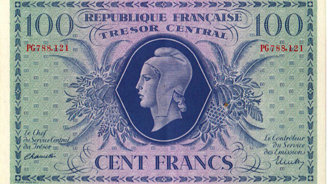 100 francs Marianne type 1943