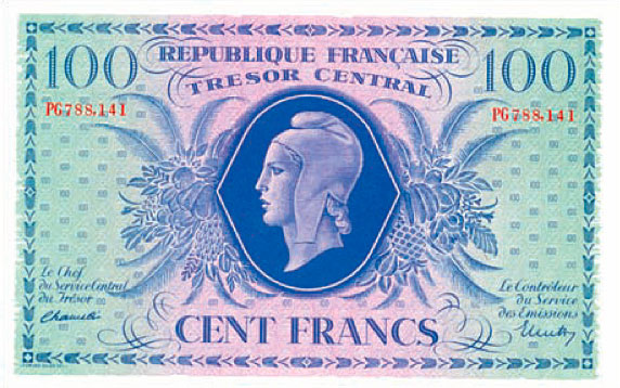 100 francs Marianne type 1943