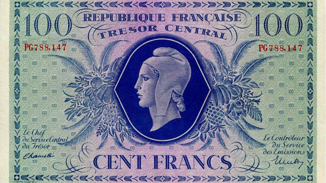 100 francs Marianne type 1943