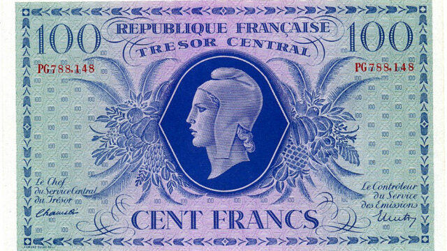 100 francs Marianne type 1943