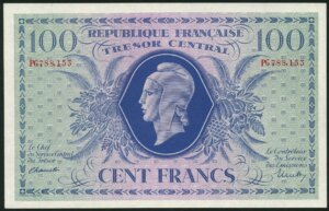 100 francs Marianne type 1943