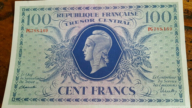 100 francs Marianne type 1943