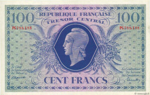 100 francs Marianne type 1943