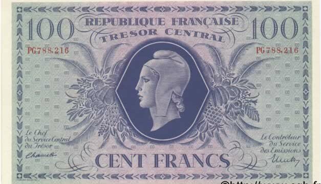 100 francs Marianne type 1943