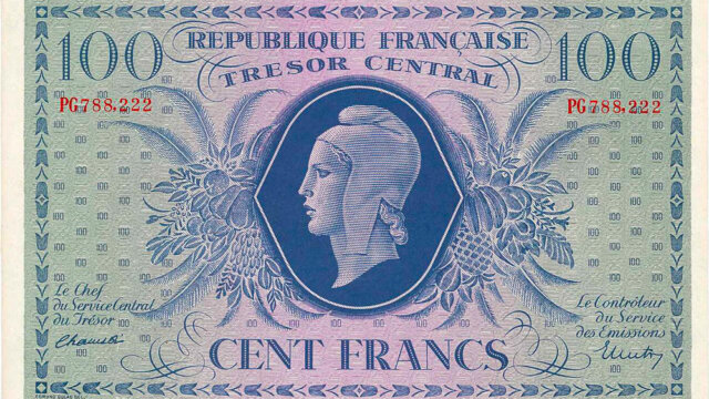 100 francs Marianne type 1943