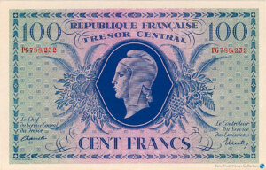 100 francs Marianne type 1943