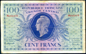 100 francs Marianne type 1943