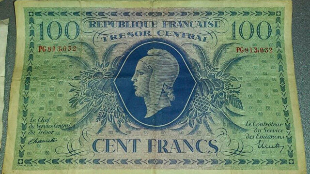 100 francs Marianne type 1943