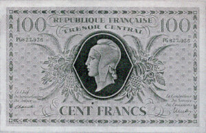 100 francs Marianne type 1943