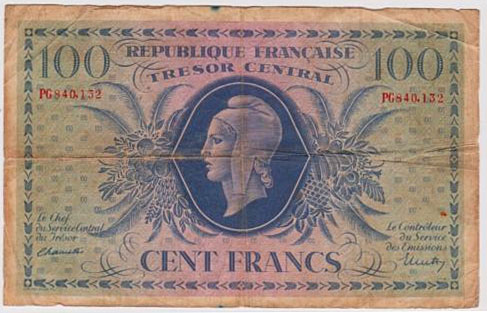 100 francs Marianne type 1943