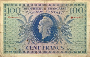 100 francs Marianne type 1943