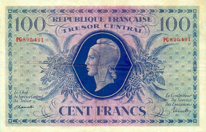 100 francs Marianne type 1943