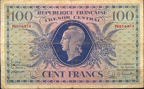 100 francs Marianne type 1943