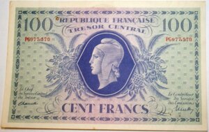 100 francs Marianne type 1943