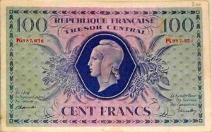 100 francs Marianne type 1943