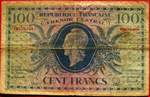 100 francs Marianne type 1943