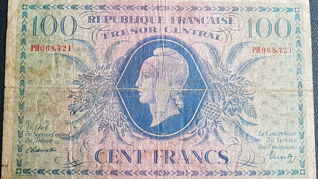 100 francs Marianne type 1943