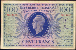 100 francs Marianne type 1943