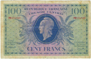 100 francs Marianne type 1943