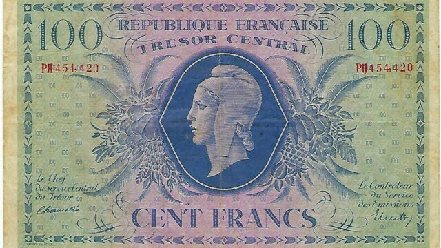 100 francs Marianne type 1943