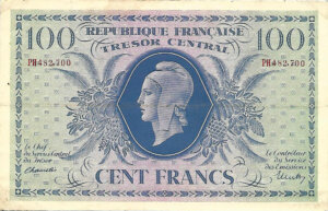 100 francs Marianne type 1943