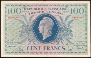 100 francs Marianne type 1943