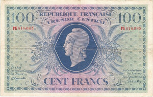 100 francs Marianne type 1943