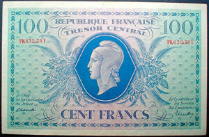 100 francs Marianne type 1943